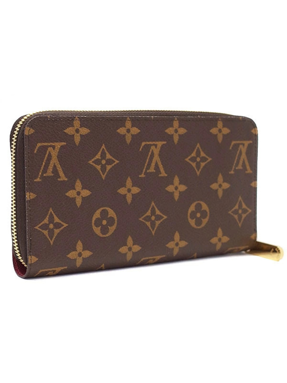Louis Vuitton Long Wallet Round Zipper Monogram Zippy Brown